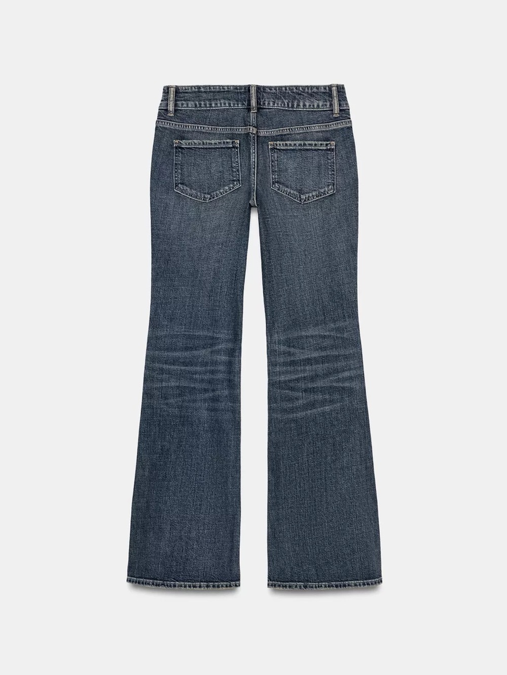 Zara Dark Blue Low Rise Bootcut Jeans - Picture 2 of 4